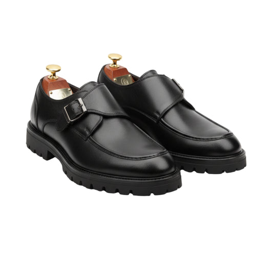 Chaussures Classiques Monk Strap en cuir