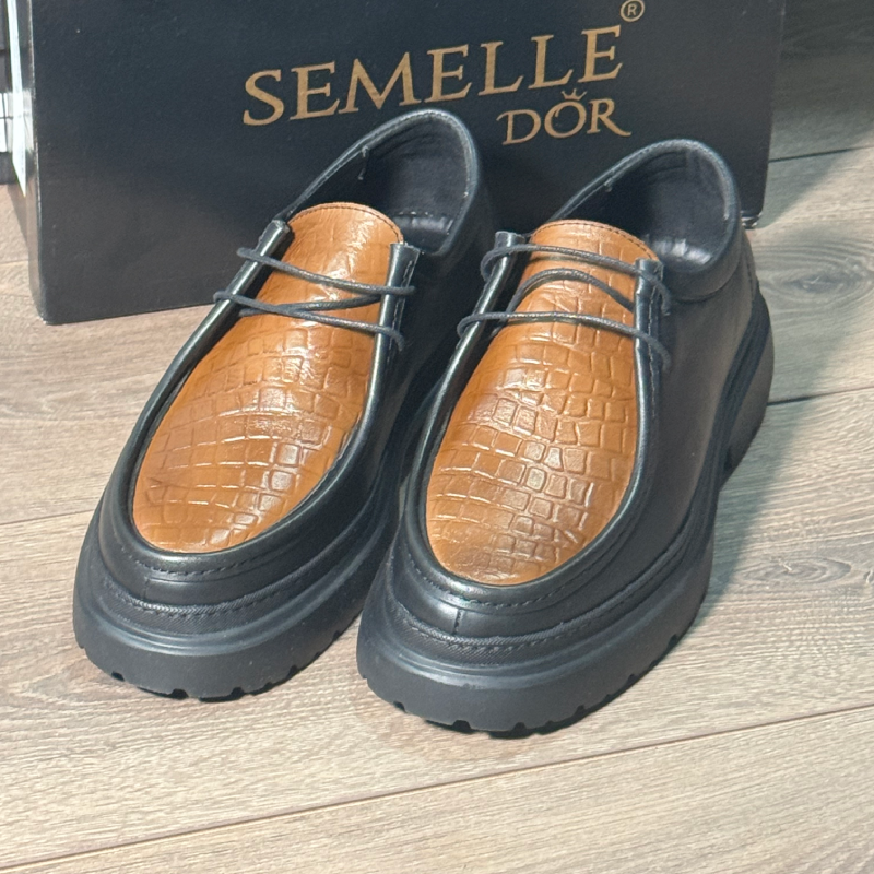 Croco Cuir chaussure - SM98