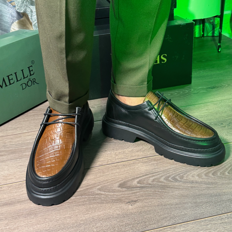 Croco Cuir chaussure - SM98