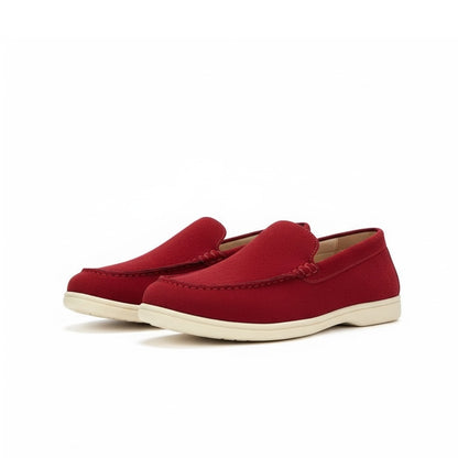 CHAUSSURE EN CUIR BORDEAUX